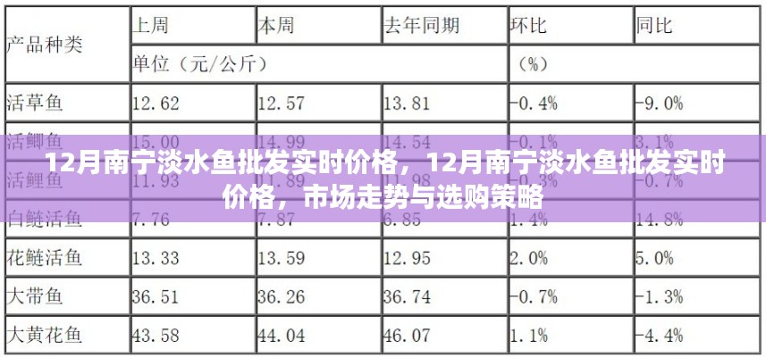 12月南宁淡水鱼批发实时价格解析，市场走势与选购指南