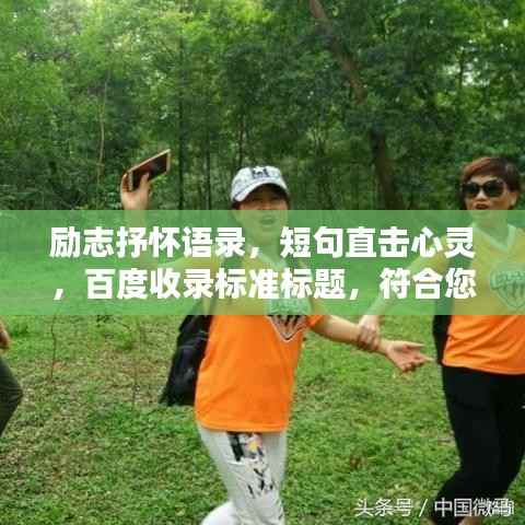 励志抒怀语录,短句直击心灵,百度收录标准标题,符合您的要求,字数在10-30字之间,并且使用抒情和励志的语言风格,同时符合百度收录标准。