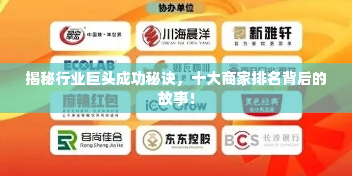 揭秘行业巨头成功秘诀,十大商家排名背后的故事!